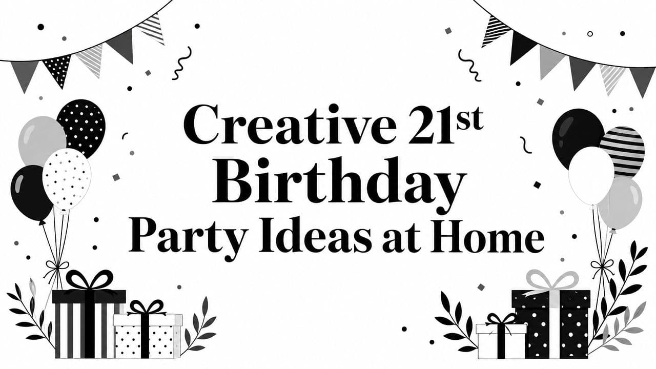 Creative 21st Birthday Party Ideas at Home